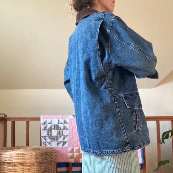 ❌SOLD❌Vtg Denim Chore Coat - Picture 5 of 5